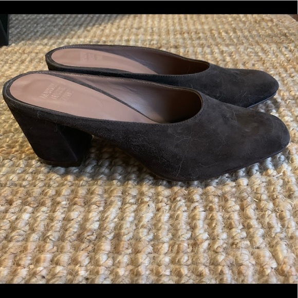 Maryam Nassir Zadeh Shoes - Maryam Nasir Zadeh chocolate suede mules